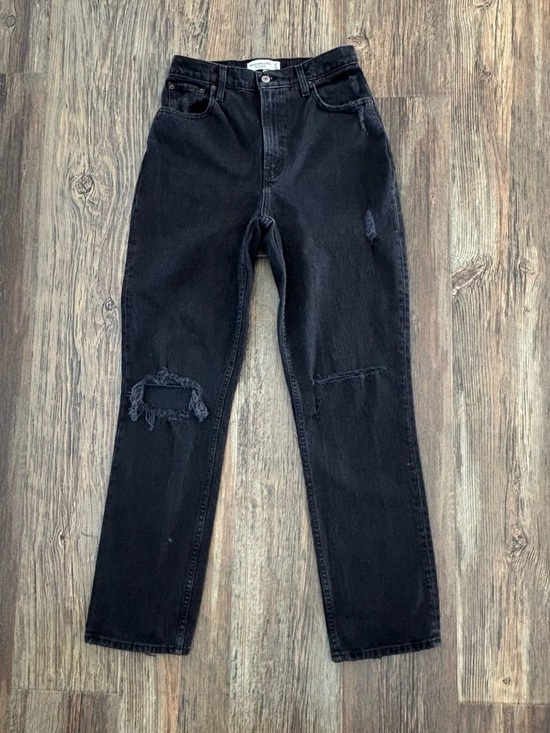 Abercrombie & Fitch Denim - Abercrombie & Fitch 90’s Straight Ultra High Rise Curve Love Black Jeans 27/4R